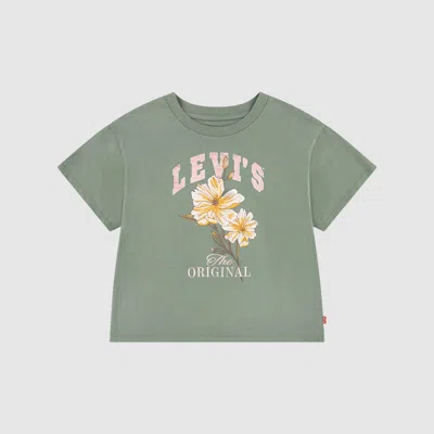 Levi's Babies' Flower Market Oversized Tee Toddler Girls 2t-4t T-shirt 2t In Green