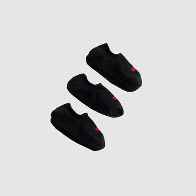 Levi's Footie Socks (3-pack) In Black