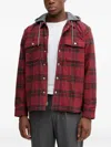 Levi's Francisco Sherpa Flannel Jacket In Red