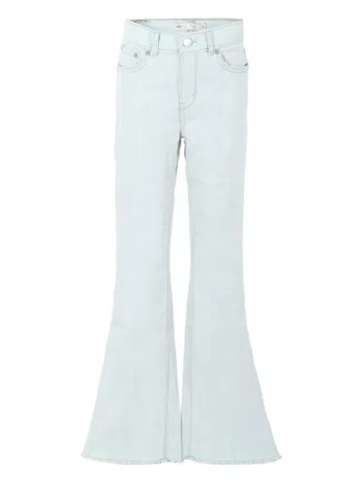 Levi's Kids' Frayed-hem Flare Jeans In Black