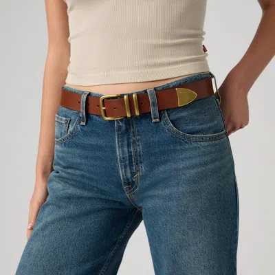 Levi's Freya 3 Piece Belt In Brown