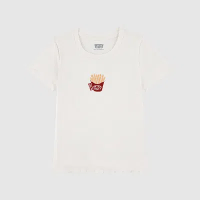 Levi's Fries Rib Knit Baby Top Little Girls 4-6x 4 In Neutral
