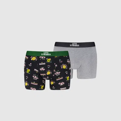 Levi's Fruit Boxer Brief 2 Pack In Black