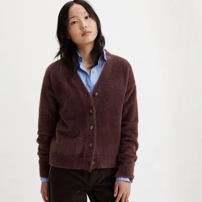 Levi's Gallery Cardigan Sweater In Brown