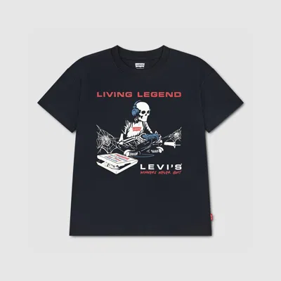 Levi's Gamer Life Tee Little Boys 4-7 T-shirt 4 In Jet Black