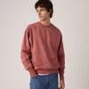 Levi's Garment Dye Authentic Crewneck Sweatshirt In Brown