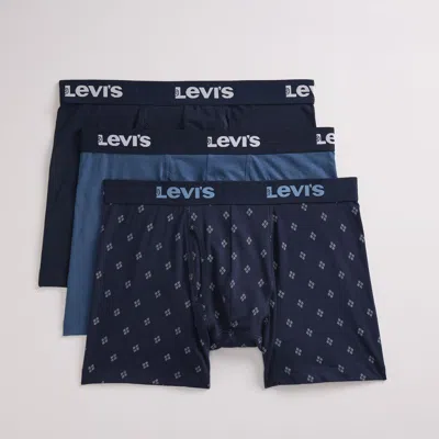 Levi's Geo Boxer Brief (3-pack) In Blue