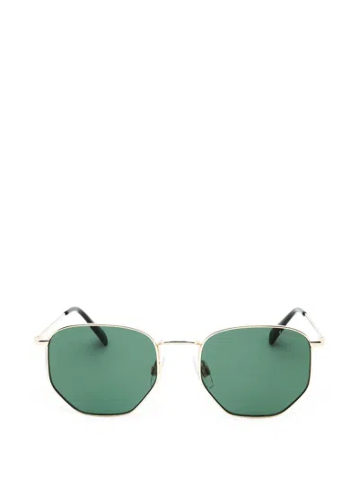 Levi's Geometric-frame Sunglasses In 골드 톤