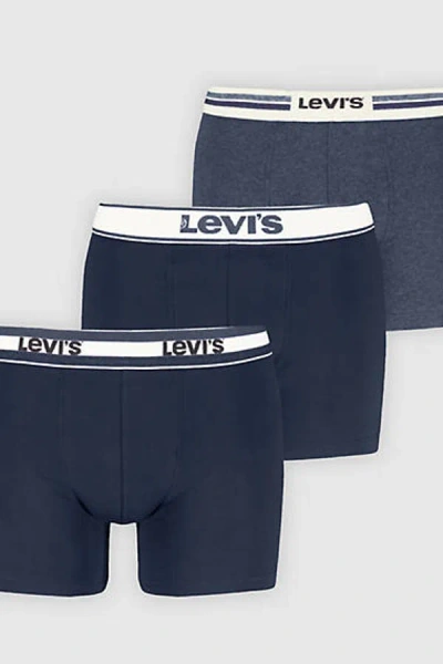 Levi's Gift Combi Boxer Brief 3 Pack In Blue