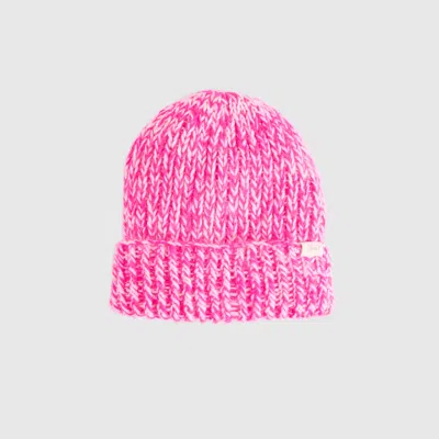 Levi's Gigi Chunky Beanie In Pink / Pin Glo