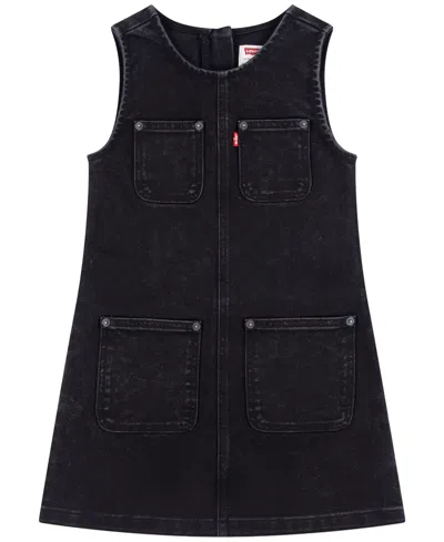Levi's Kids' Girls' 4-16 Utility Sleeveless Denim Dress In Blue