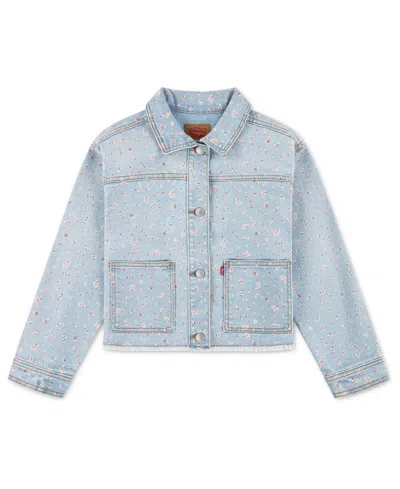 Levi's Kids' Girls' 4-6x Fashion Trucker Jacket In Blue