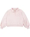 Levi's Girls 7-16 Voluminous Long-sleeve Shirt Collar Top In Pink