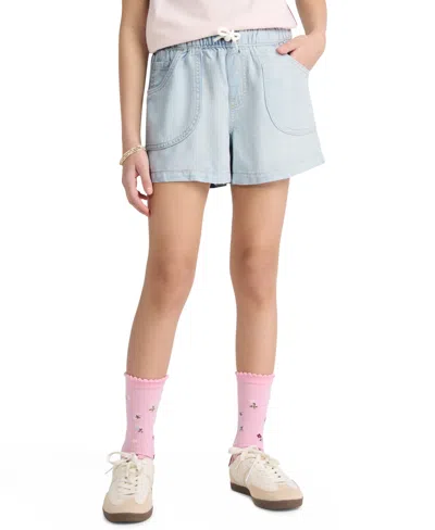 Levi's Kids' Girls' 7-16 Denim Parachute Shorts In Blue