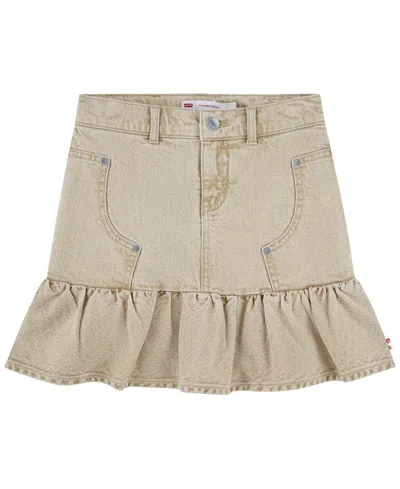 Levi's Kids' Girls' 7-16 Double Knee Skirt In Neutral