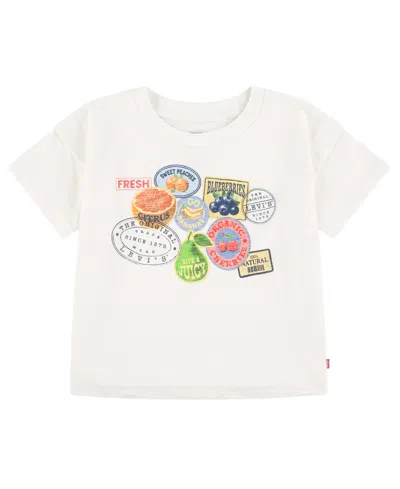 Levi's Kids' Girls' 7-16 Fruit Stickers Short-sleeve T-shirt In White