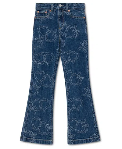 Levi's Kids' Girls' 7-16 High Rise Flared Jeans In Blue