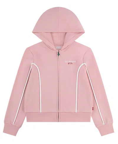 Levi's Kids' Girls' 7-16 Long-sleeve Meet And Greet Sporty Hoodie In Pink