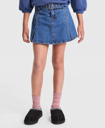 Levi's Kids' Girls' 7-16 Pleated Belted Skort In Blue