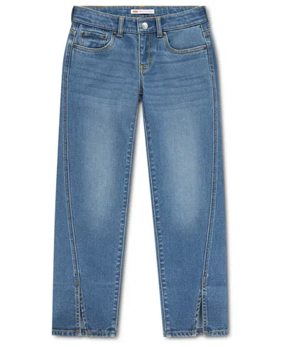 Levi's Kids' Girls 7-16 Regular Rise Straight Jeans In Blue