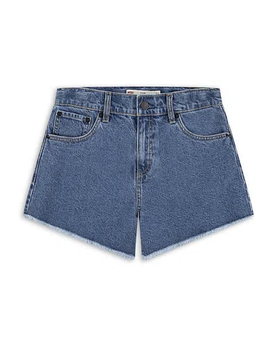 Levi's Girls' A Line Shorts - Big Kid In Blue