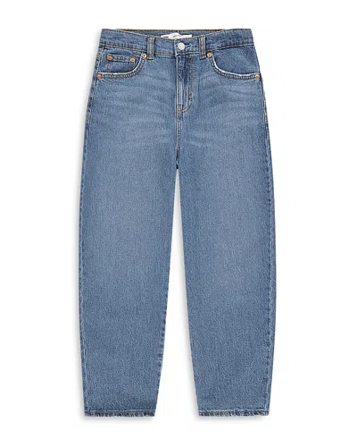 Levi's Girls' Baggy Barrel Jeans - Big Kid In Blue