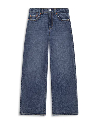 Levi's Girls' High Rise Baggy Jeans - Big Kid In Blue