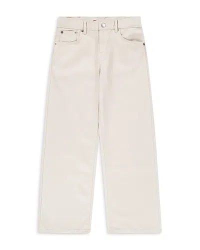 Levi's Girls' Pearlized Wide Leg Jean - Big Kid In White