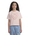 Levi's Girls S-xl Meet And Greet Heart Short-sleeve T-shirt In Pink