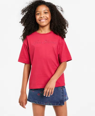 Levi's Kids' Girls' S-xl Meet And Greet 3d T-shirt In Red