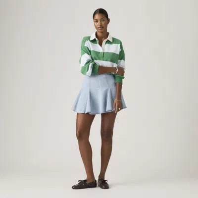 Levi's Godet Mini Skirt In Blue