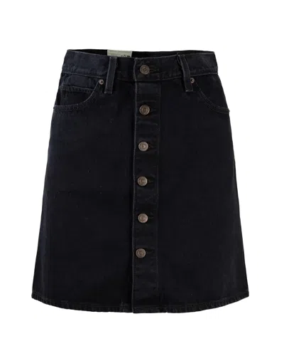 Levi's Gonna Rétro Nera Con Bottoni In Black