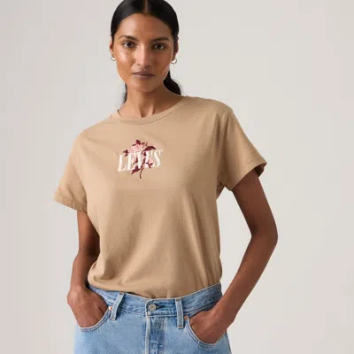 Levi's Graphic Boxy Tee In Neutral