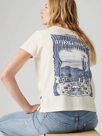Levi's Graphic Boxy T-shirt In Sugar Swizzle