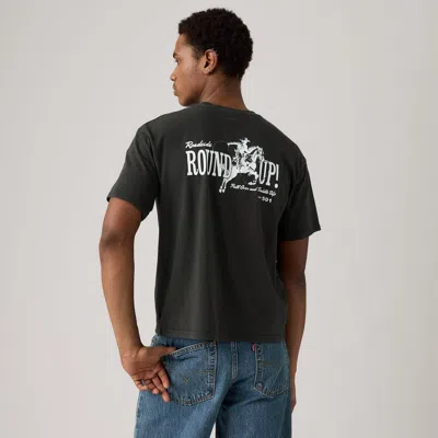 Levi's Graphic Cropped T-shirt In Black