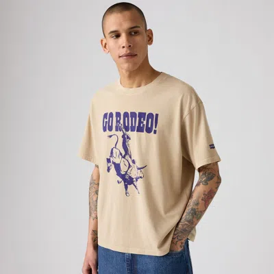 Levi's Graphic Cropped T-shirt In Neutral
