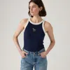 Levi's Graphic Essential Racer Tank In Blue