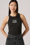 Levi's Graphic Essential Racer Tank Top In Black