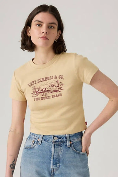 Levi's Graphic Essential Sporty Tee In Brown