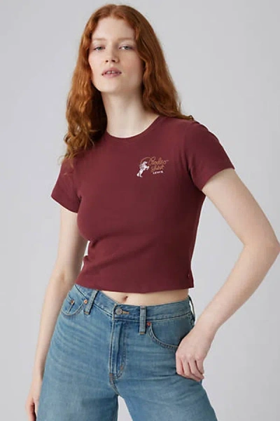 Levi's Graphic Essential Sporty Tee In Brown