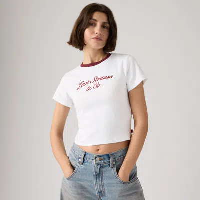 Levi's Graphic Essential Sporty Tee T-shirt In White