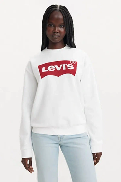 Levi's Graphic Everyday Crewneck Sweatshirt In White