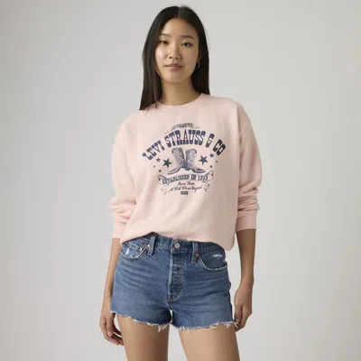 Levi's Graphic Everyday Crewneck Sweatshirt In Neutral