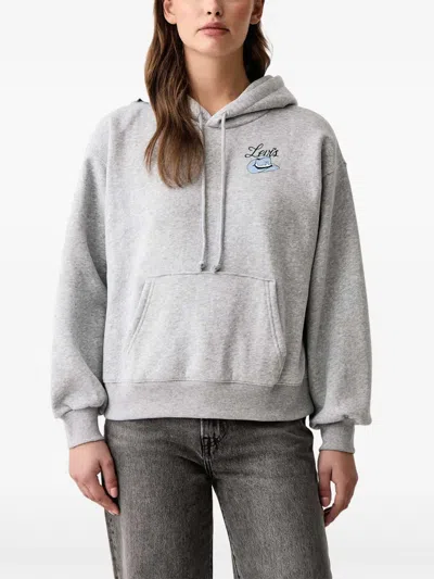 Levi's Graphic Everyday Drawstring Hoodie In Gray