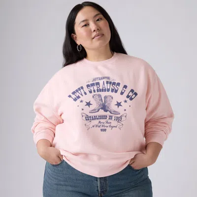Levi's Graphic Everyday Sweatshirt (plus Size) In Pink