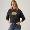 Levi's Graphic Heritage Crew Sweatshirt In Black