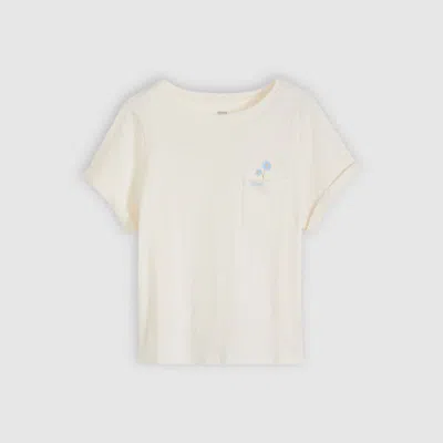 Levi's Graphic Julie Pocket Tee In Neutral