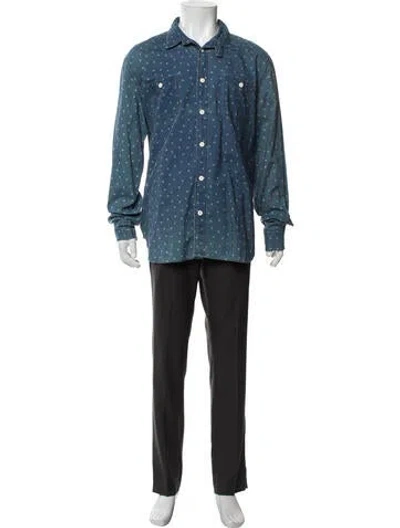Pre-owned Levi's Graphic Print Jacket In Blue