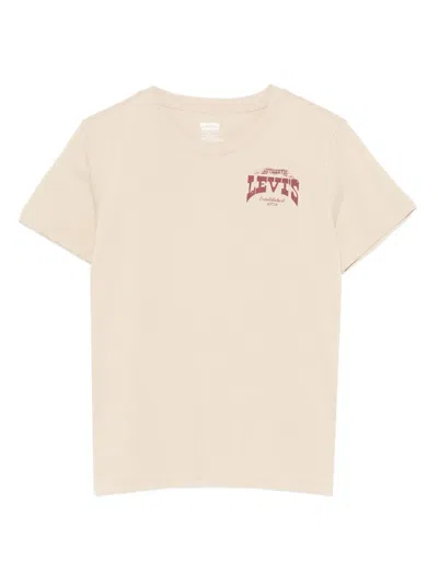 Levi's Kids' Graphic-print T-shirt In Neutral