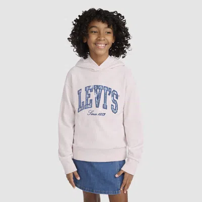 Levi's Levis Graphic Pullover Hoodie Big Girls 7-16 S In White
